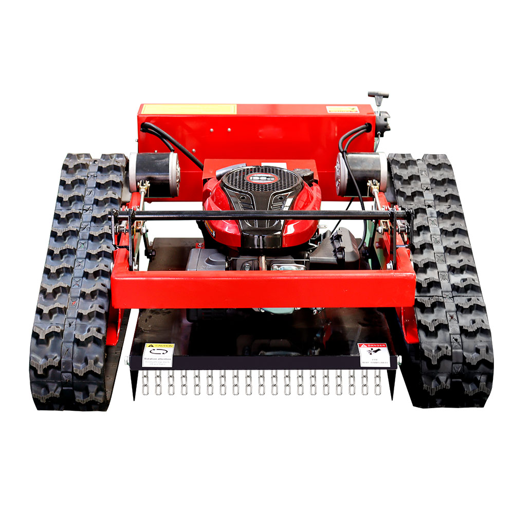 200m Remote Control Rubber Crawler Slope Lawn Mower 550mm Cutting Width HT550-hightop