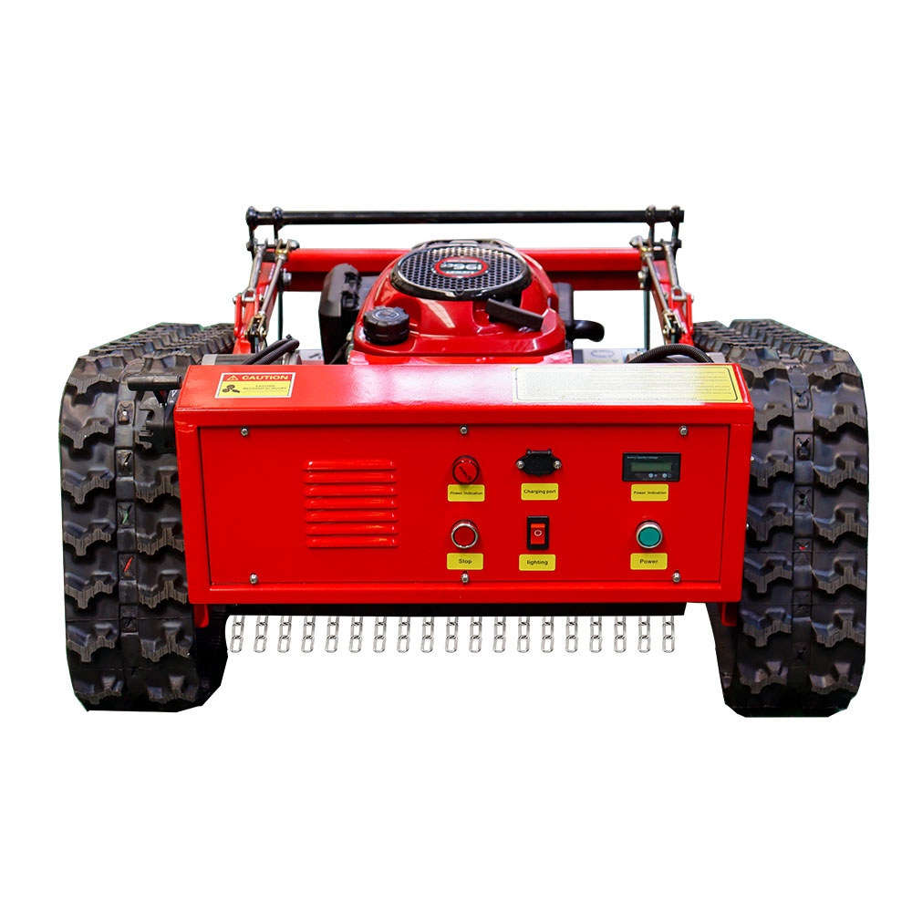 200m Remote Control Rubber Crawler Slope Lawn Mower 550mm Cutting Width HT550-hightop