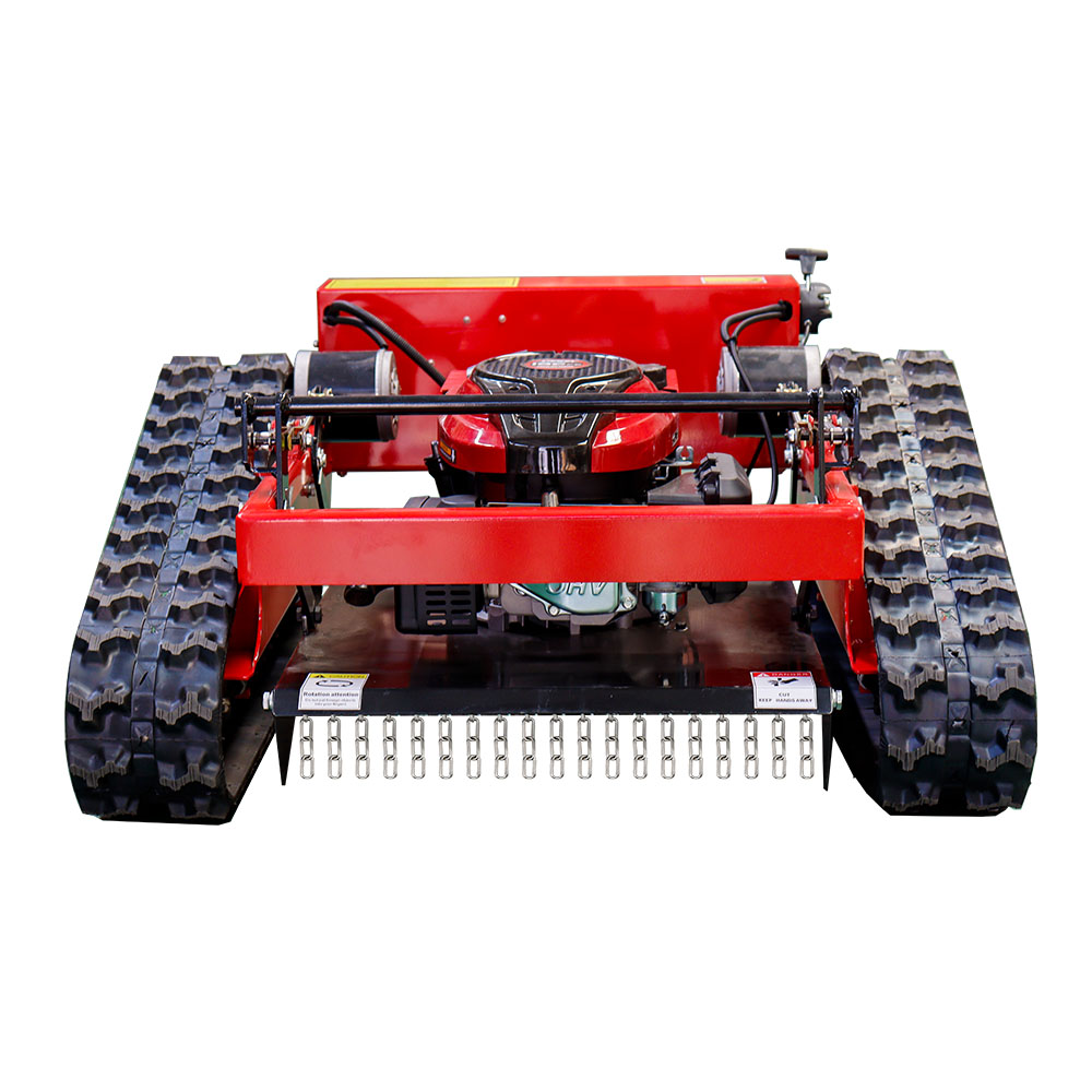 200m Remote Control Rubber Crawler Slope Lawn Mower 550mm Cutting Width HT550-hightop