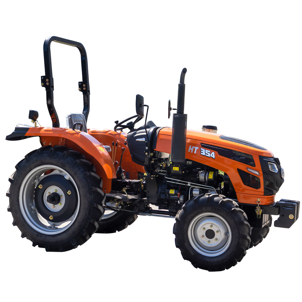 35HP 4WD Compact Wheeled Agricultural Farm Tractor With ROPS Frame HT354-hightop