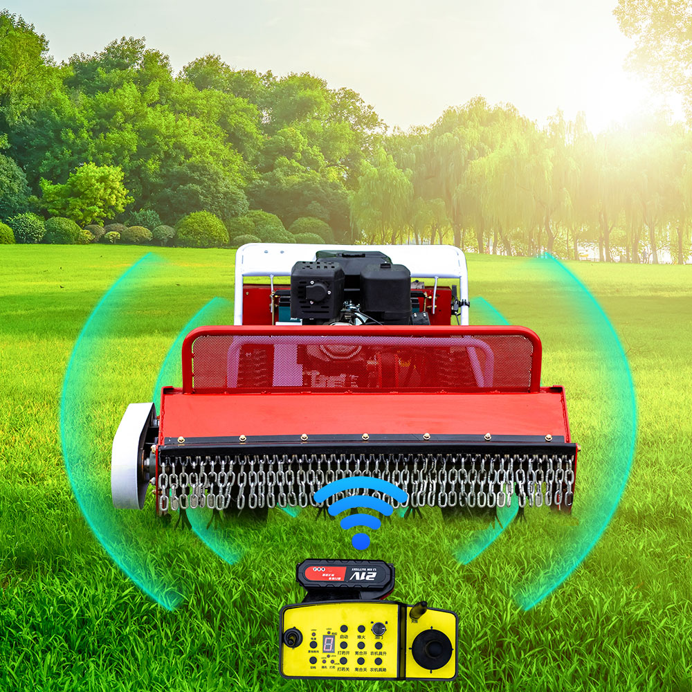 Hybrid Remote Control Rubber Crawler Flail Mower HT-80S-hightop