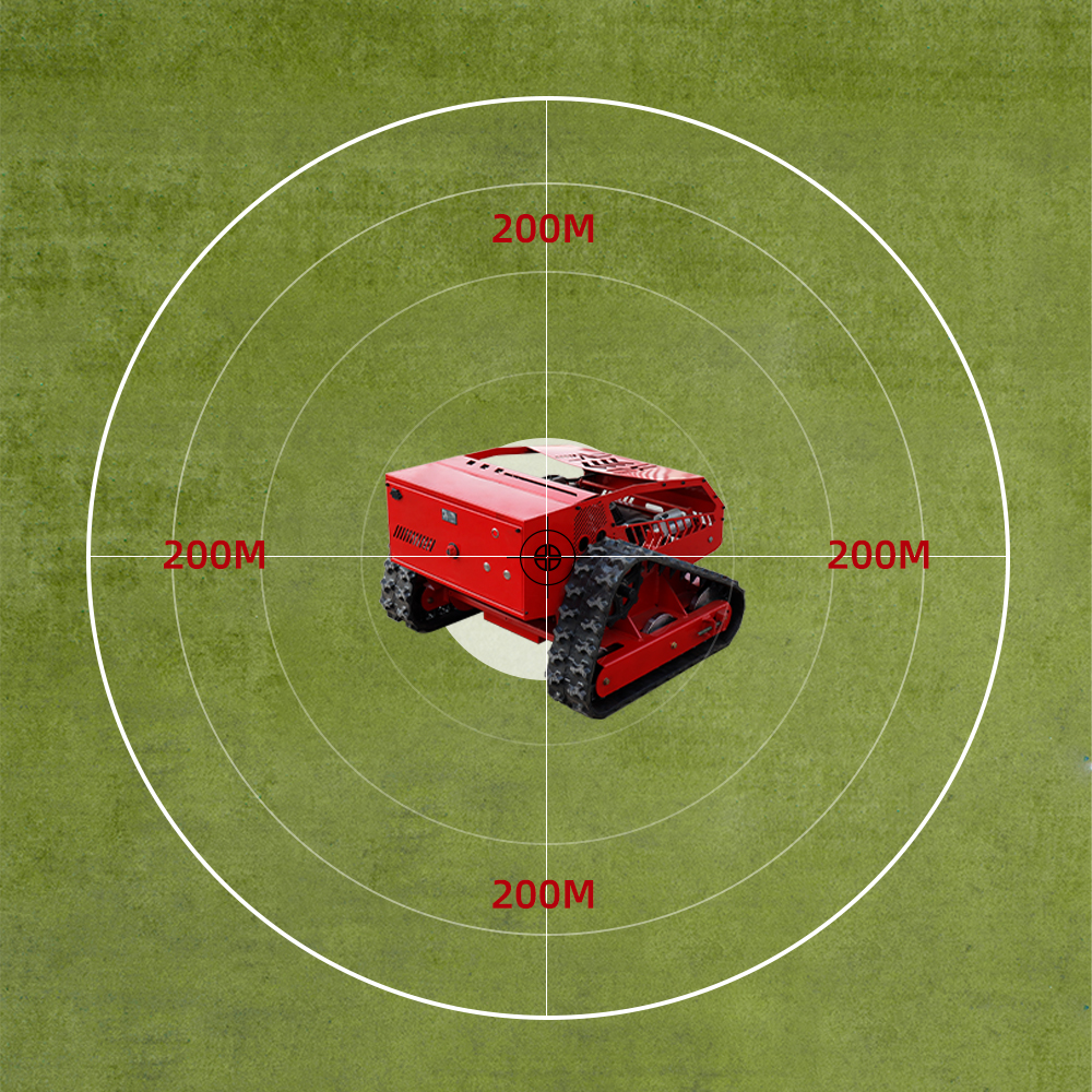 Hybrid Power Remote Control Rubber Crawler Lawn Mower HTM750-hightop