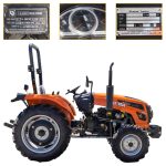 35HP 4WD Compact Wheeled Agricultural Farm Tractor With ROPS Frame HT354-hightop