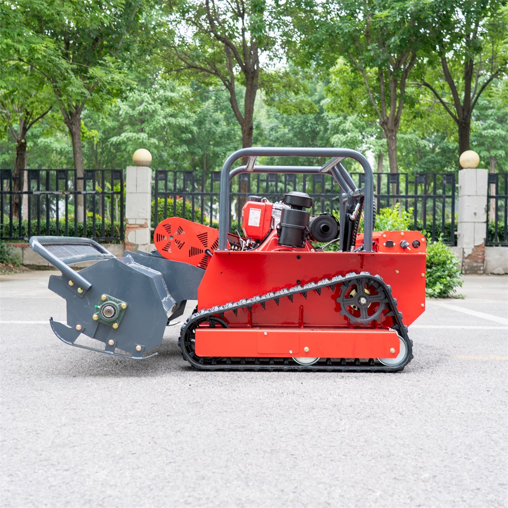 1200mm Large Width Remote Control Diesel Crawler Lawn Mower-hightop