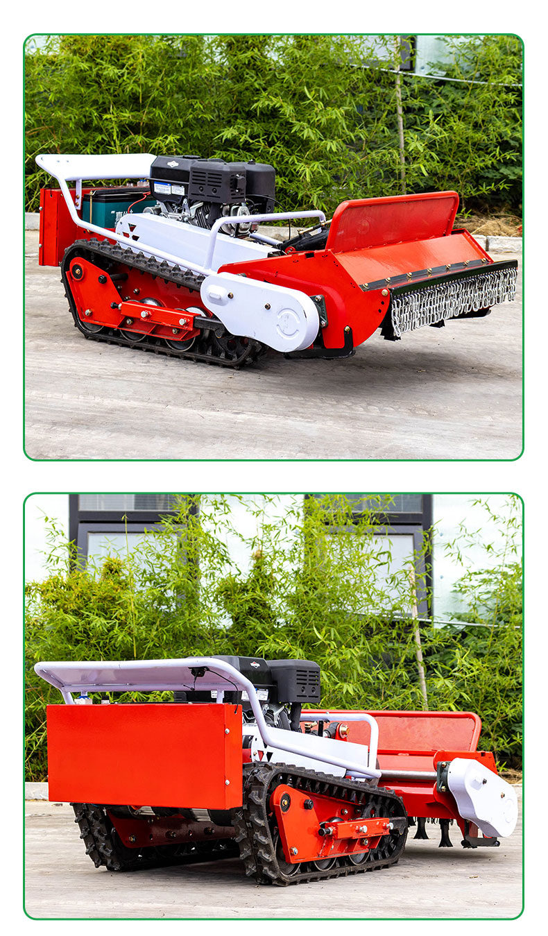 Hybrid Remote Control Rubber Crawler Flail Mower HT-80S-hightop