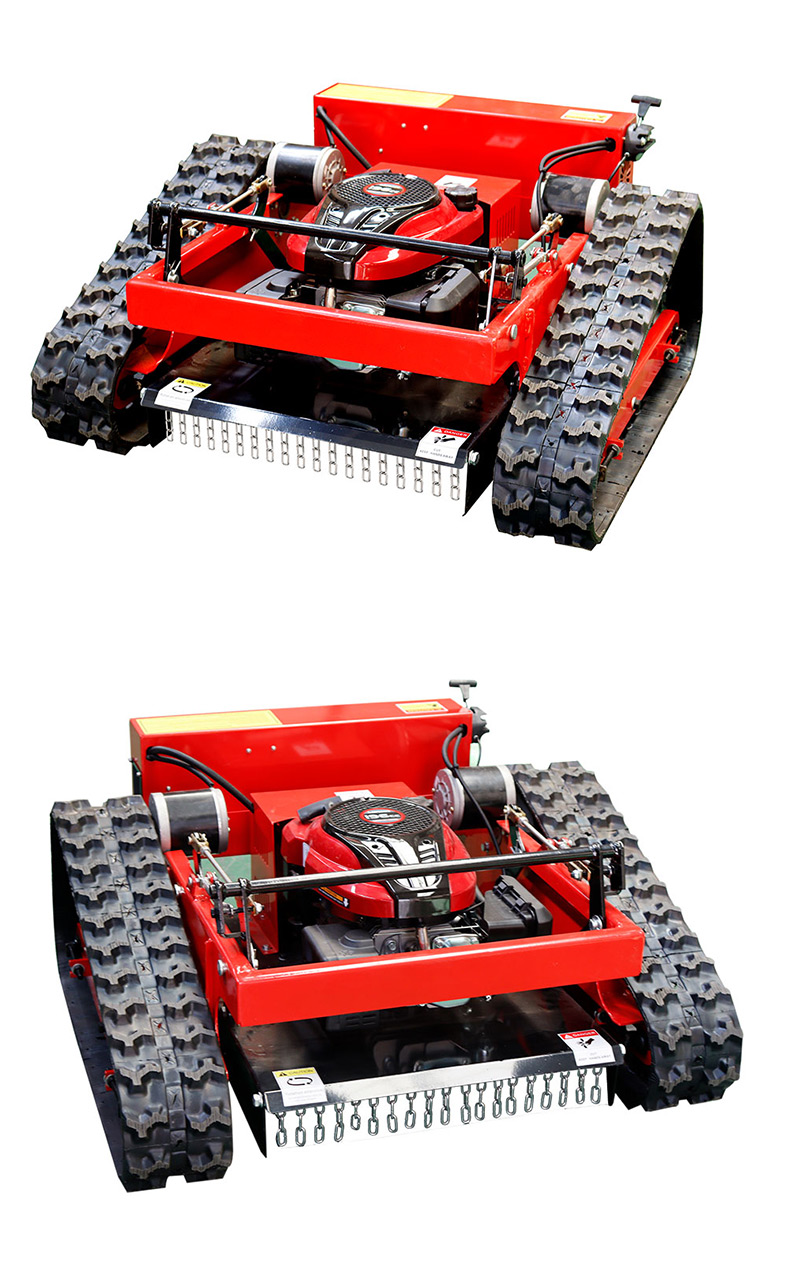 200m Remote Control Rubber Crawler Slope Lawn Mower 550mm Cutting Width HT550-hightop