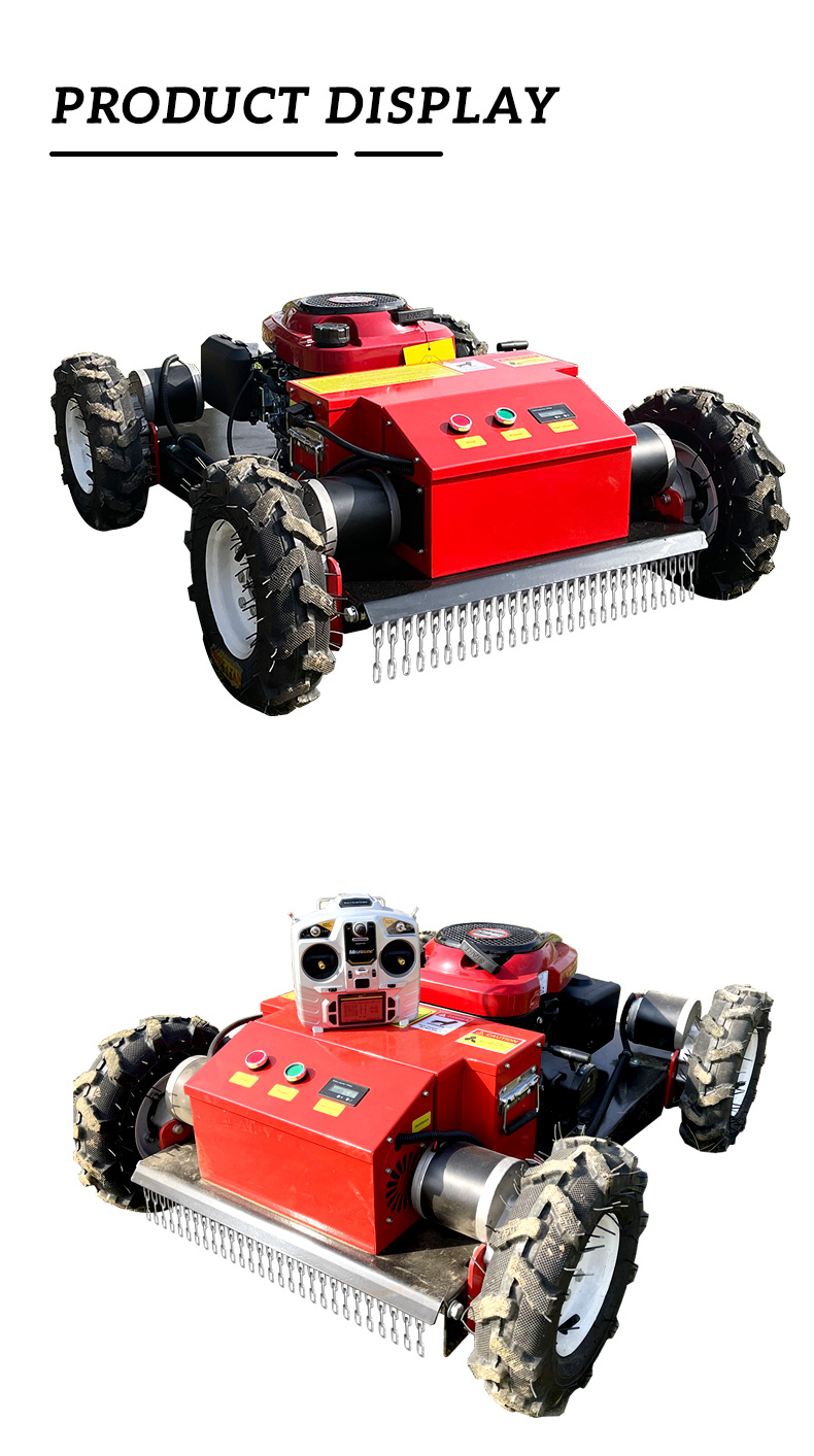 200m Remote Control Mini Wheel Slope Lawn Mower With 550mm Cutting Width HT550-hightop