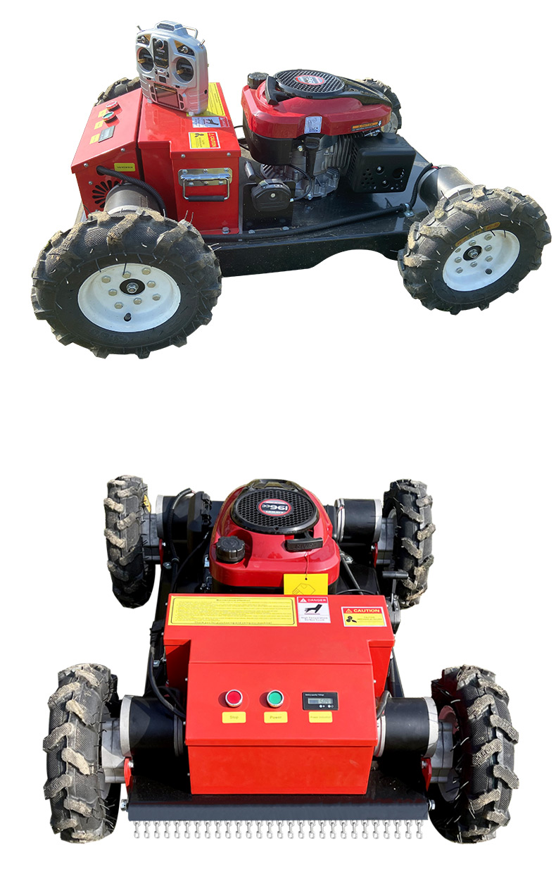 200m Remote Control Mini Wheel Slope Lawn Mower With 550mm Cutting Width HT550-hightop