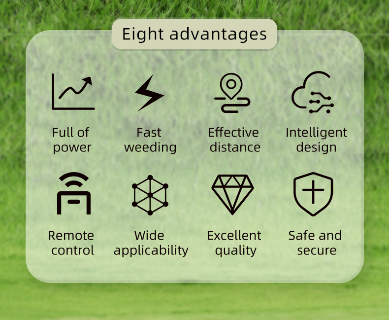 Hybrid Power Remote Control Rubber Crawler Lawn Mower HTM750-hightop