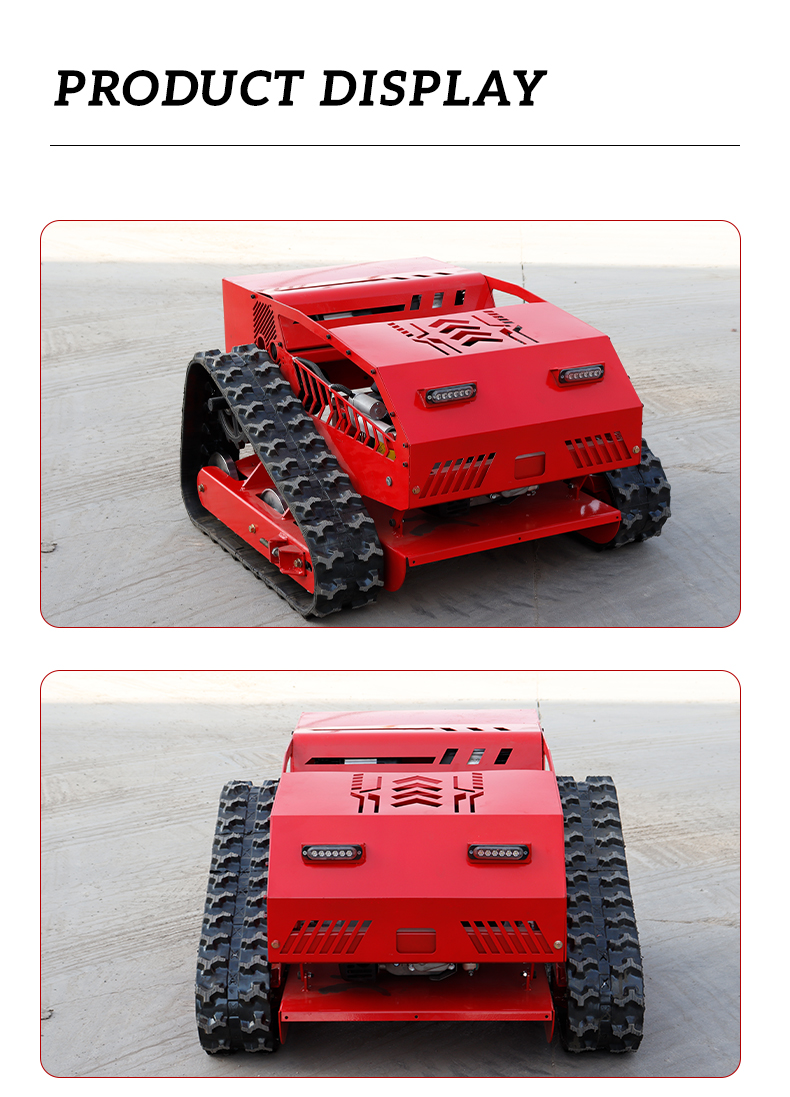 Hybrid Power Remote Control Rubber Crawler Lawn Mower HTM750-hightop