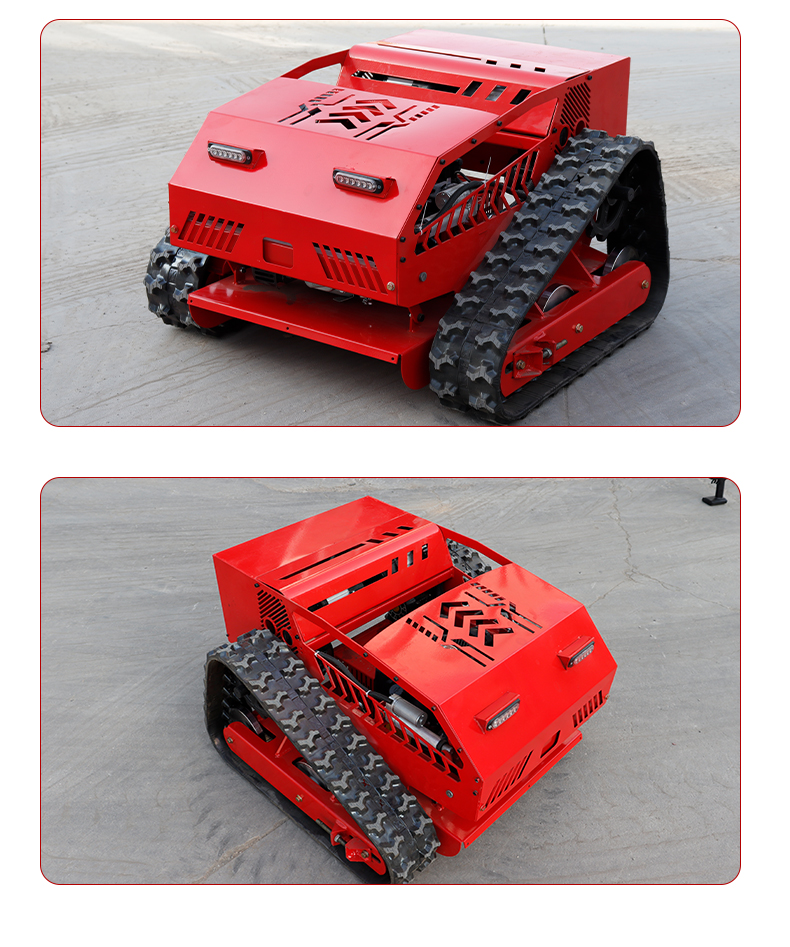 Hybrid Power Remote Control Rubber Crawler Lawn Mower HTM750-hightop