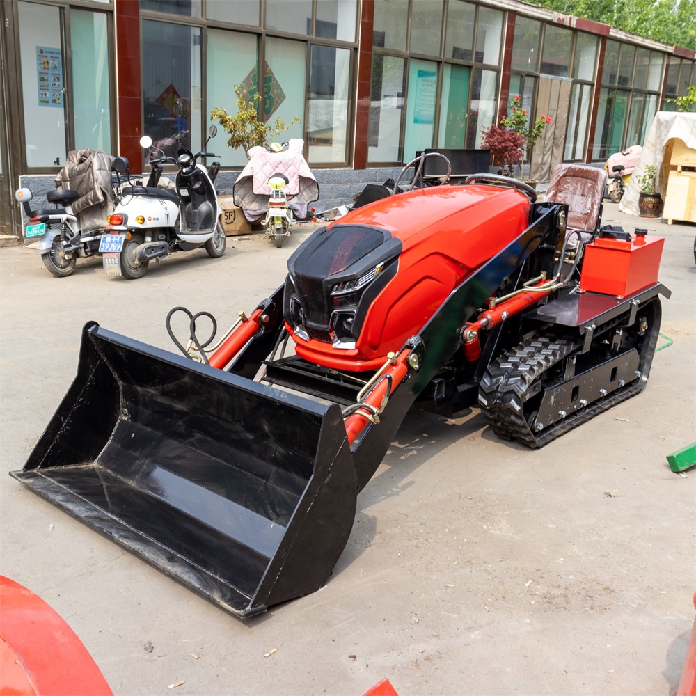 Front Loader Equipped Rubber Track Compact Crawler Tractor-hightop