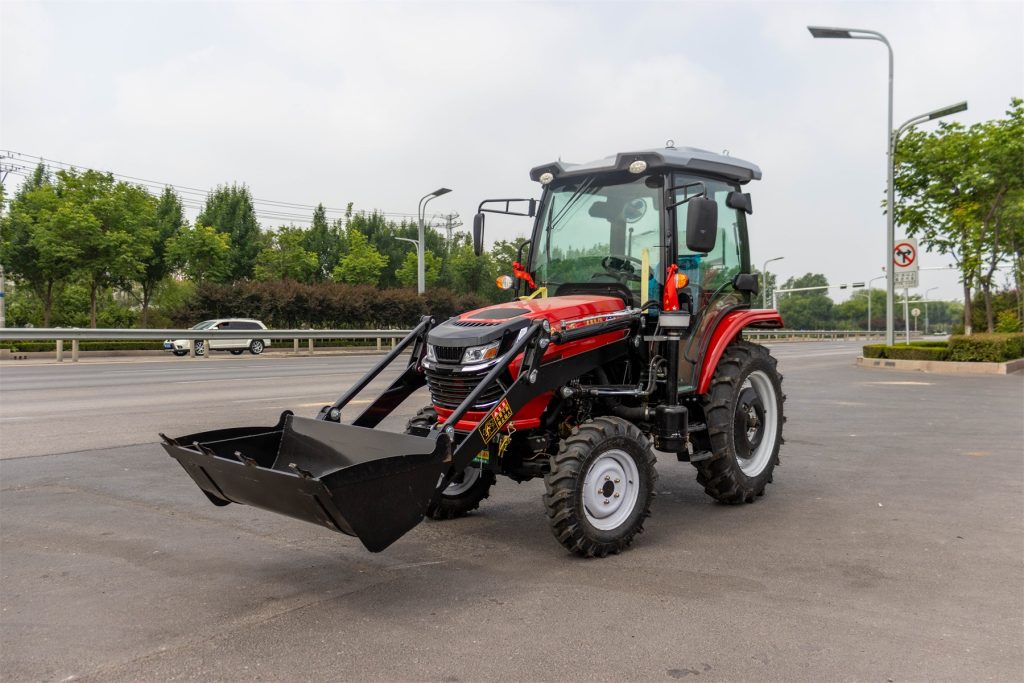 Medium Farm Heavy Duty 70HP 4WD Cab Agricultural Wheel Tractor-hightop