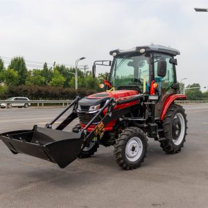 Medium Farm Heavy Duty 70HP 4WD Cab Agricultural Wheel Tractor-hightop