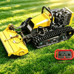 Large Remote Control Rubber Track Flail Mower HTM55-hightop